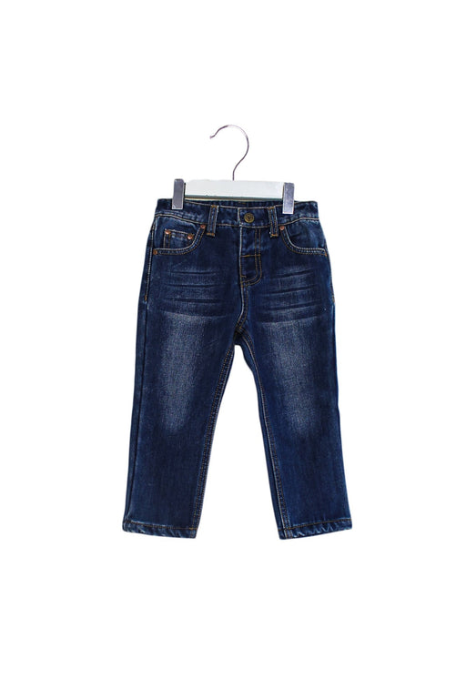 A Navy Jeans from Chickeeduck in size 2T for boy. (Front View)