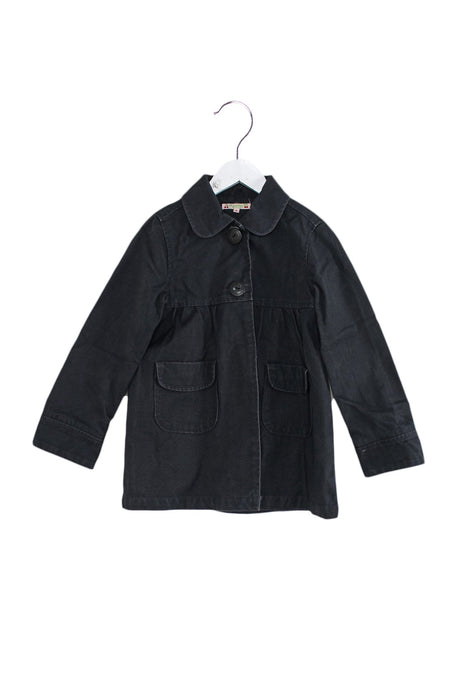 A Grey Lightweight Jackets from Bonpoint in size 9Y for girl. (Front View)