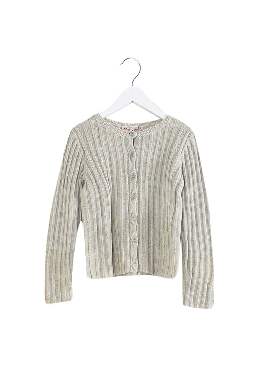 A Grey Cardigans from Bonpoint in size 8Y for girl. (Front View)