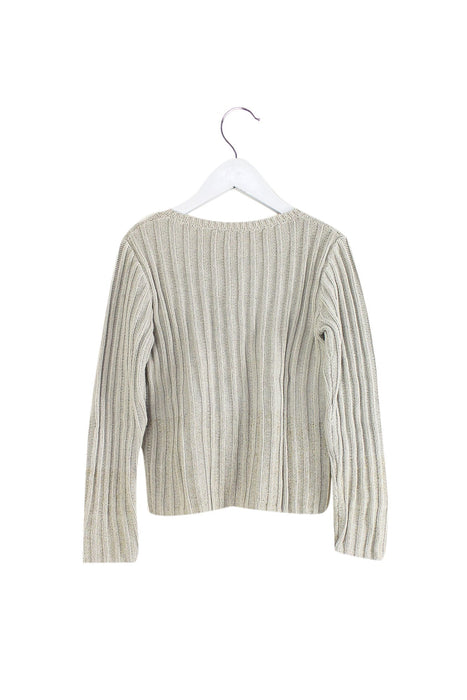 A Grey Cardigans from Bonpoint in size 8Y for girl. (Back View)