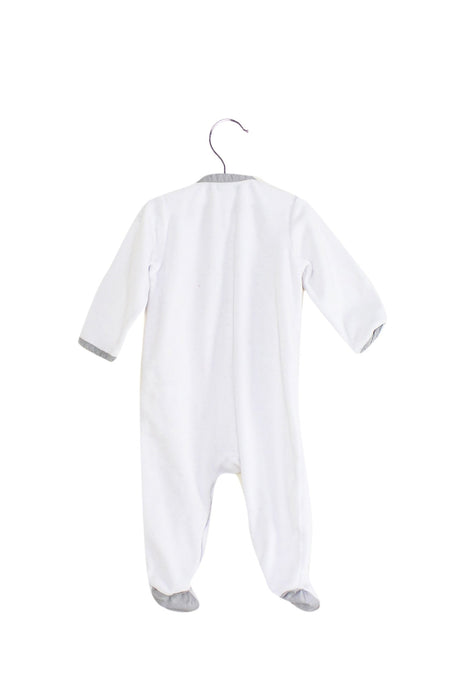 A White Long Sleeve Jumpsuits from Obaibi - Okaidi in size 6-12M for girl. (Back View)
