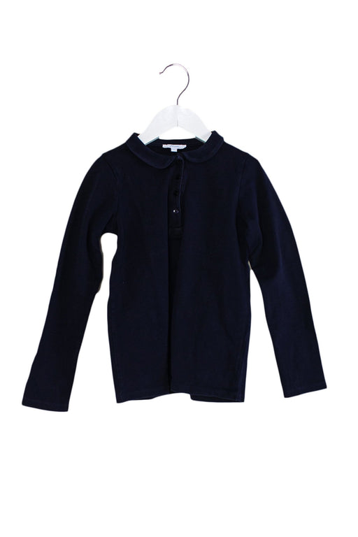 A Navy Long Sleeve Tops from Jacadi in size 8Y for girl. (Front View)