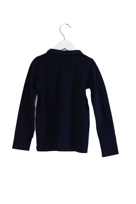 A Navy Long Sleeve Tops from Jacadi in size 8Y for girl. (Back View)
