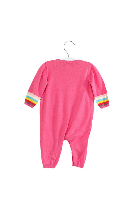 A Pink Long Sleeve Jumpsuits from Bonnie Baby in size 6-12M for girl. (Back View)