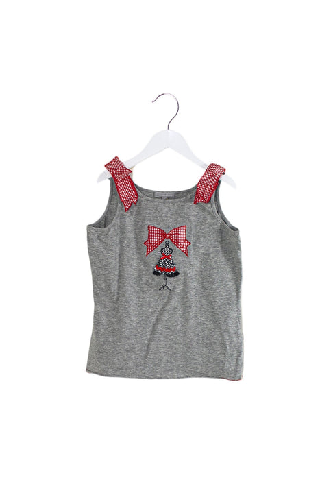 A Grey Sleeveless Tops from Nicholas & Bears in size 12Y for girl. (Front View)