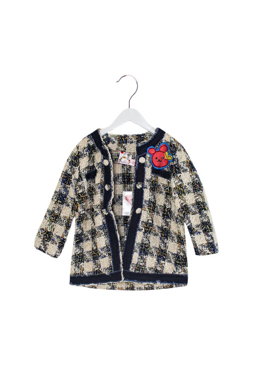 A Ivory Lightweight Jackets from Lovie by Mary J in size 12-18M for girl. (Front View)