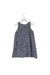 A Navy Sleeveless Dresses from Lovie by Mary J in size 12-18M for girl. (Back View)