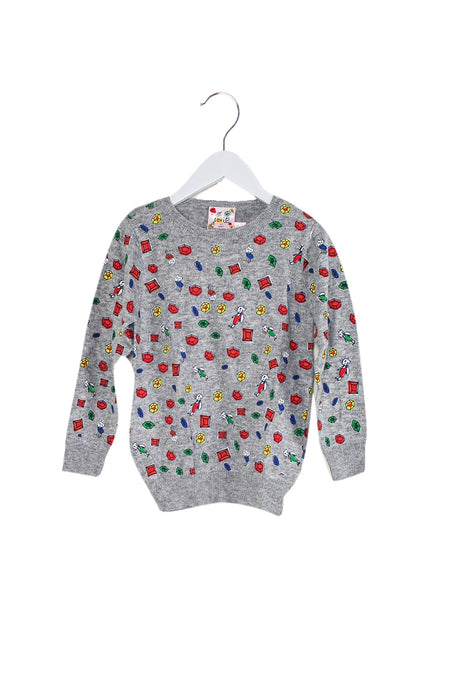 A Grey Knit Sweaters from Lovie by Mary J in size 5T for girl. (Front View)