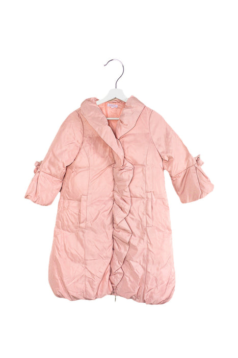 A Pink Puffer/Quilted Coats & Outerwear from Nicholas & Bears in size 12Y for girl. (Front View)