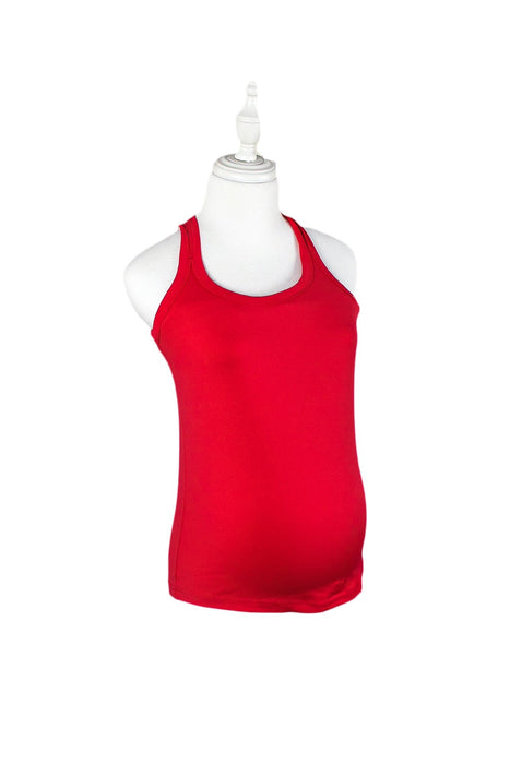 A Red Sleeveless Tops from Mayarya in size XS for maternity. (Front View)