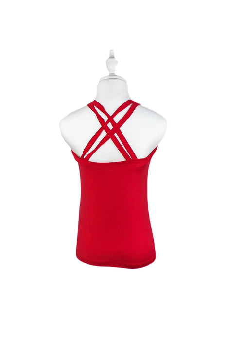 A Red Sleeveless Tops from Mayarya in size XS for maternity. (Back View)
