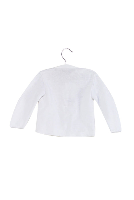 A White Cardigans from Paz Rodriguez in size 6-12M for girl. (Back View)