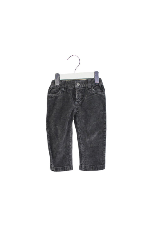 A Grey Casual Pants from Petit Bateau in size 6-12M for girl. (Front View)