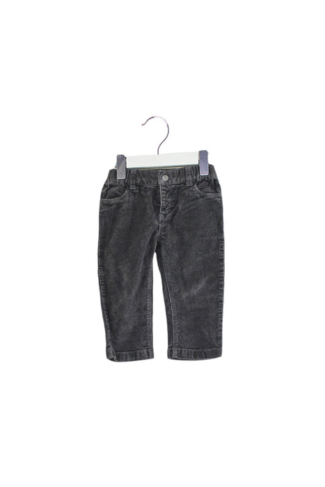 A Grey Casual Pants from Petit Bateau in size 6-12M for girl. (Front View)