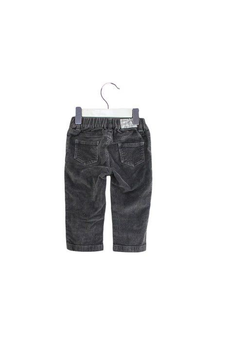 A Grey Casual Pants from Petit Bateau in size 6-12M for girl. (Back View)