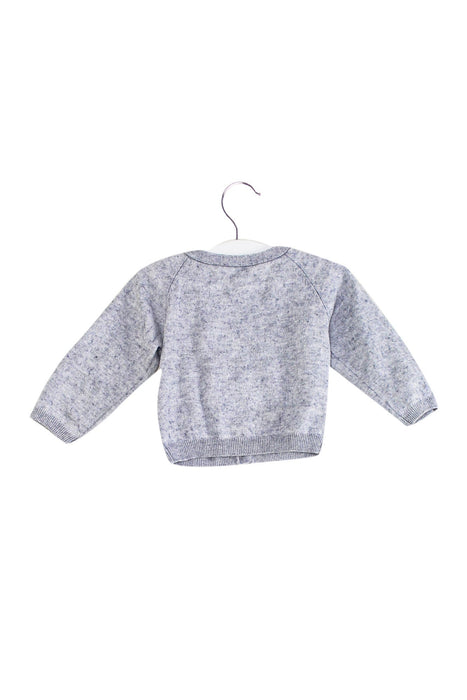 A Grey Cardigans from Jacadi in size 6-12M for girl. (Back View)