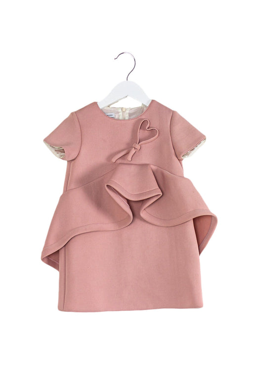 A Pink Short Sleeve Dresses from I Pinco Pallino in size 4T for girl. (Front View)