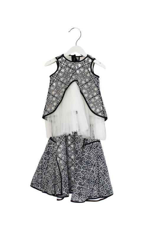 A Black Skirt Sets from Maticevski in size 4T for girl. (Front View)