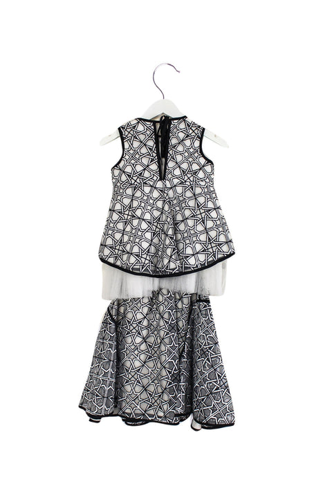 A Black Skirt Sets from Maticevski in size 4T for girl. (Back View)