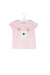 A Pink Short Sleeve T Shirts from Seed in size 0-3M for girl. (Front View)