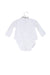 A White Long Sleeve Bodysuits from Knot in size 3-6M for girl. (Back View)