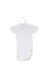 A White Short Sleeve Bodysuits from Petit Bateau in size 3-6M for girl. (Front View)