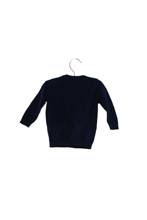 A Navy Knit Sweaters from Seed in size 0-3M for girl. (Back View)