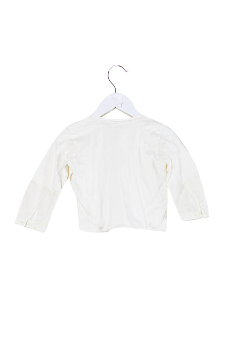 A White Long Sleeve Tops from Chloe in size 6-12M for girl. (Back View)