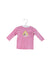 A Pink Long Sleeve Tops from Seed in size 0-3M for girl. (Front View)