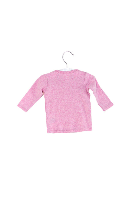 A Pink Long Sleeve Tops from Seed in size 0-3M for girl. (Back View)
