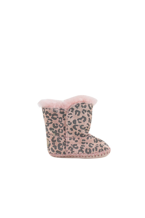A Pink Boots & Booties from UGG in size 0-3M for girl. (Back View)