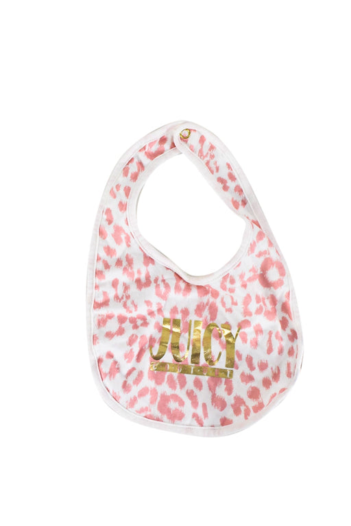 A Pink Bibs from Juicy Couture in size 3-6M for girl. (Front View)