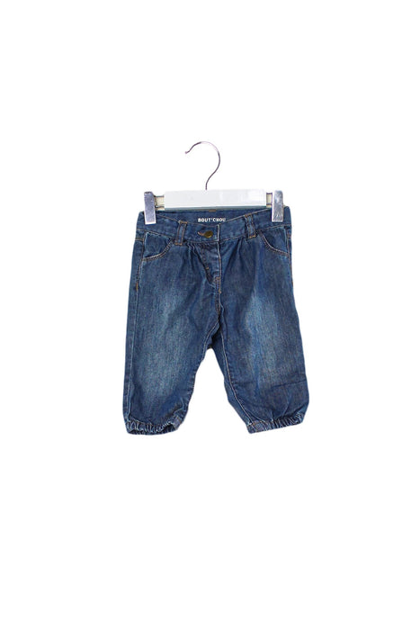 A Blue Jeans from Bout'Chou in size 3-6M for boy. (Front View)