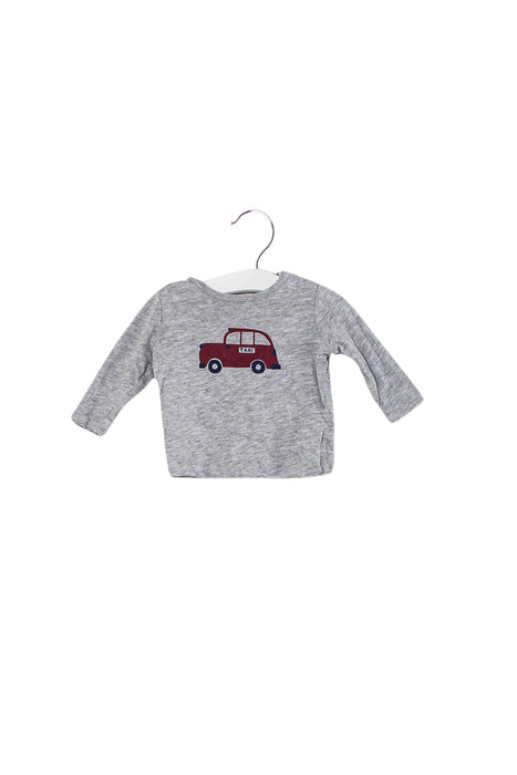 A Grey Long Sleeve Tops from Bout'Chou in size 3-6M for boy. (Front View)