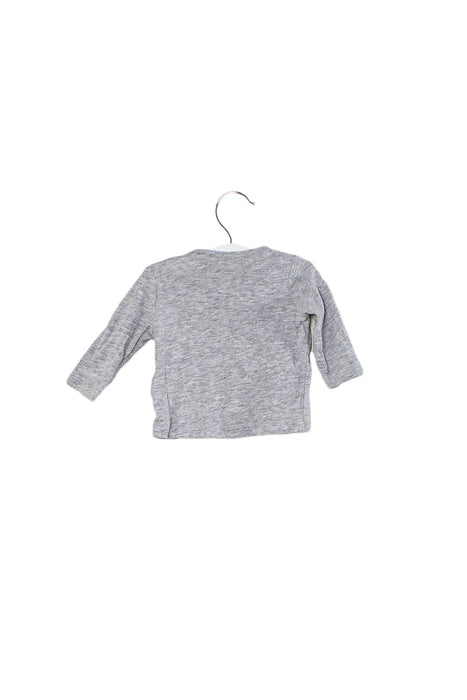 A Grey Long Sleeve Tops from Bout'Chou in size 3-6M for boy. (Back View)