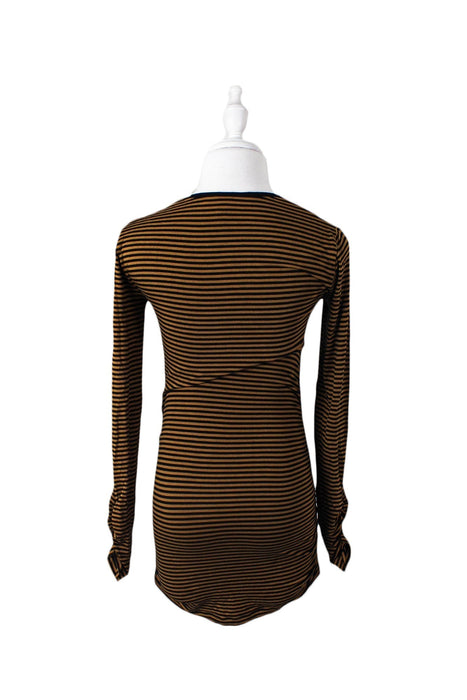 A Brown Long Sleeve Tops from Isabella Oliver in size XS for maternity. (Back View)