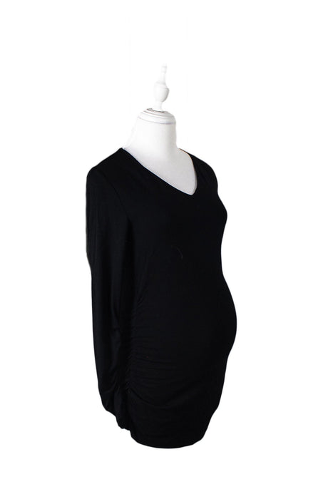 A Black Long Sleeve Tops from Isabella Oliver in size XS for maternity. (Front View)