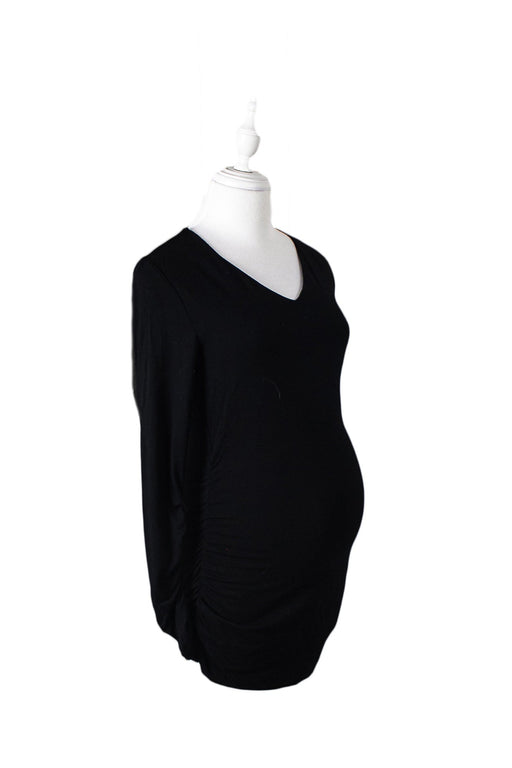 A Black Long Sleeve Tops from Isabella Oliver in size XS for maternity. (Front View)