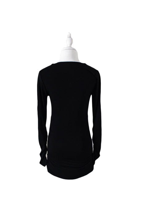 A Black Long Sleeve Tops from Isabella Oliver in size XS for maternity. (Back View)