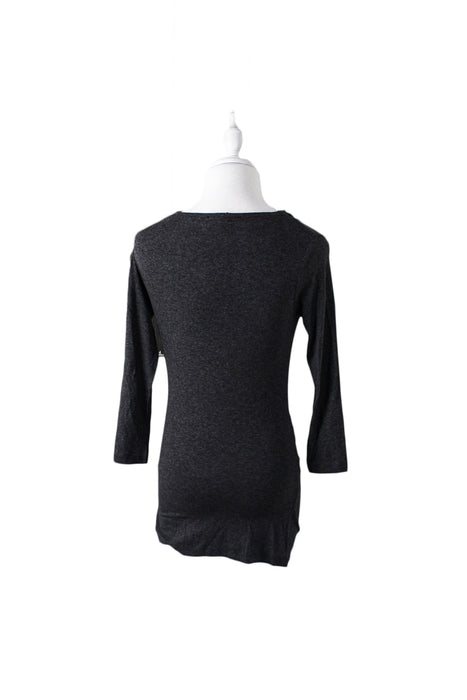 A Grey Long Sleeve Tops from Isabella Oliver in size XS for maternity. (Back View)
