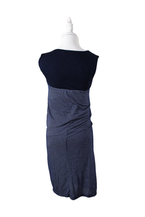 A Navy Sleeveless Dresses from Maternal America in size XS for maternity. (Back View)