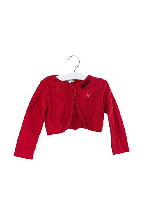 A Pink Cardigans from Kumikyoku in size 18-24M for girl. (Front View)