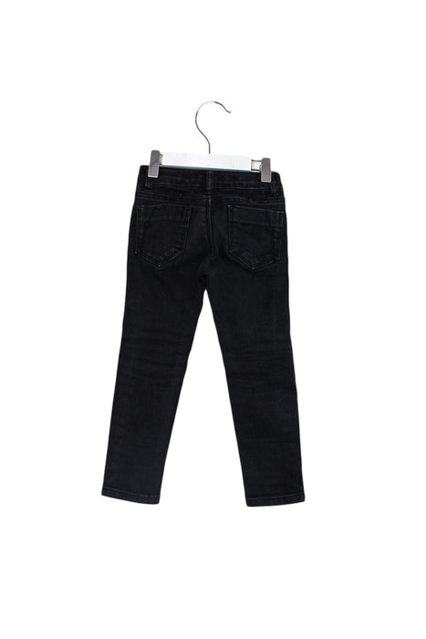 A Black Casual Pants from IKKS in size 3T for girl. (Back View)