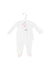 A White Long Sleeve Jumpsuits from Miniclasix in size 0-3M for girl. (Front View)