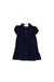 A Navy Dress Sets from Ralph Lauren in size 6-12M for girl. (Front View)