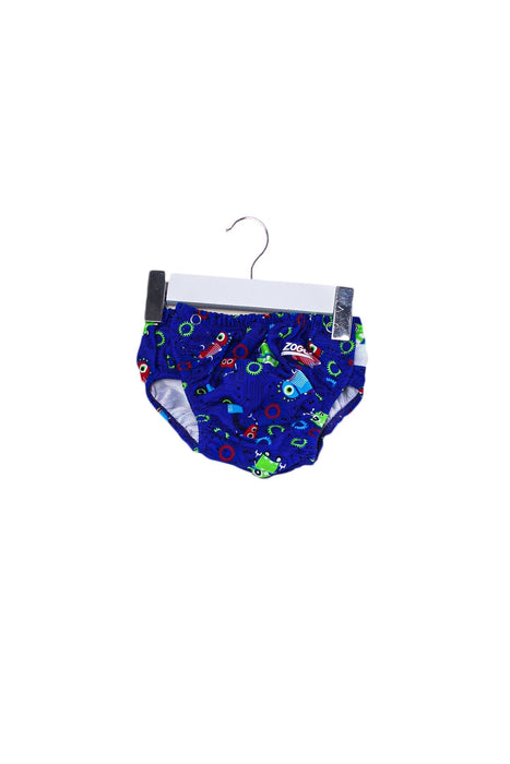 A Blue Swim Shorts from Zoggs in size 3-6M for boy. (Front View)