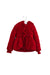 A Red Puffer/Quilted Jackets from Monnalisa in size 3T for girl. (Front View)