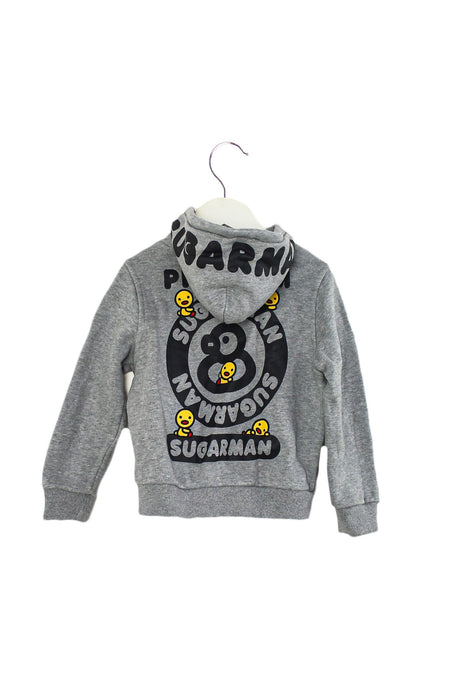 A Grey Zippered Sweatshirts from Sugarman in size 4T for boy. (Back View)