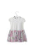 A White Short Sleeve Dresses from Simonetta in size 12-18M for girl. (Back View)