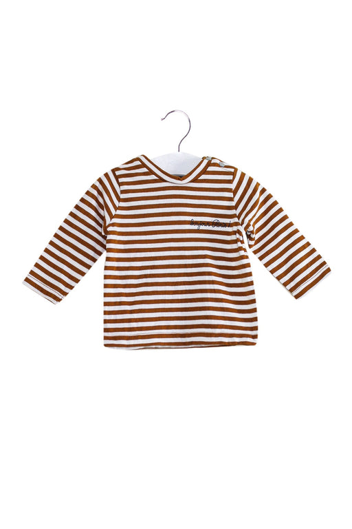 A Brown Long Sleeve Tops from Jacadi in size 3-6M for neutral. (Front View)